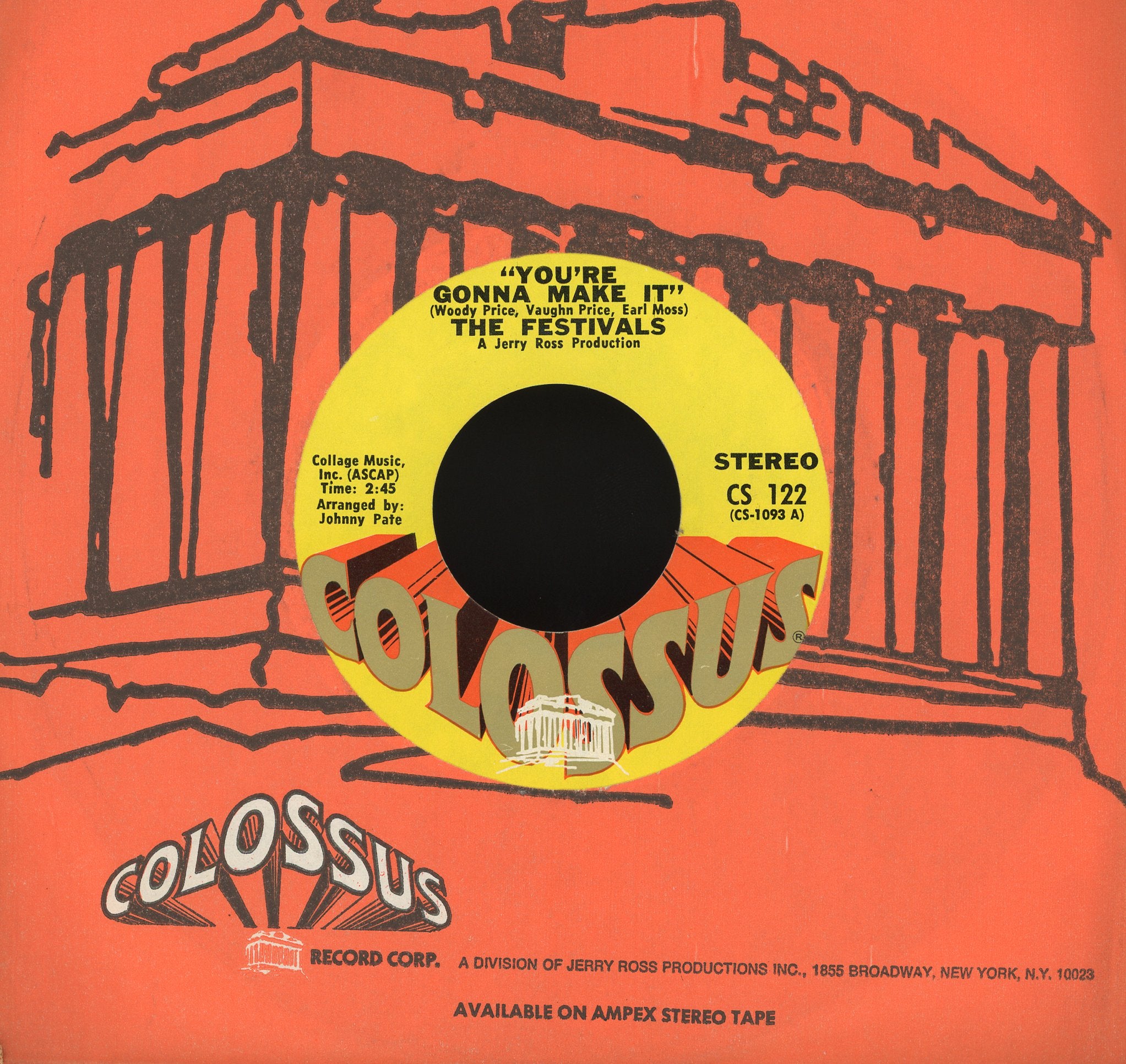 The Festivals - You're Gonna Make It on Colossus Soul 45