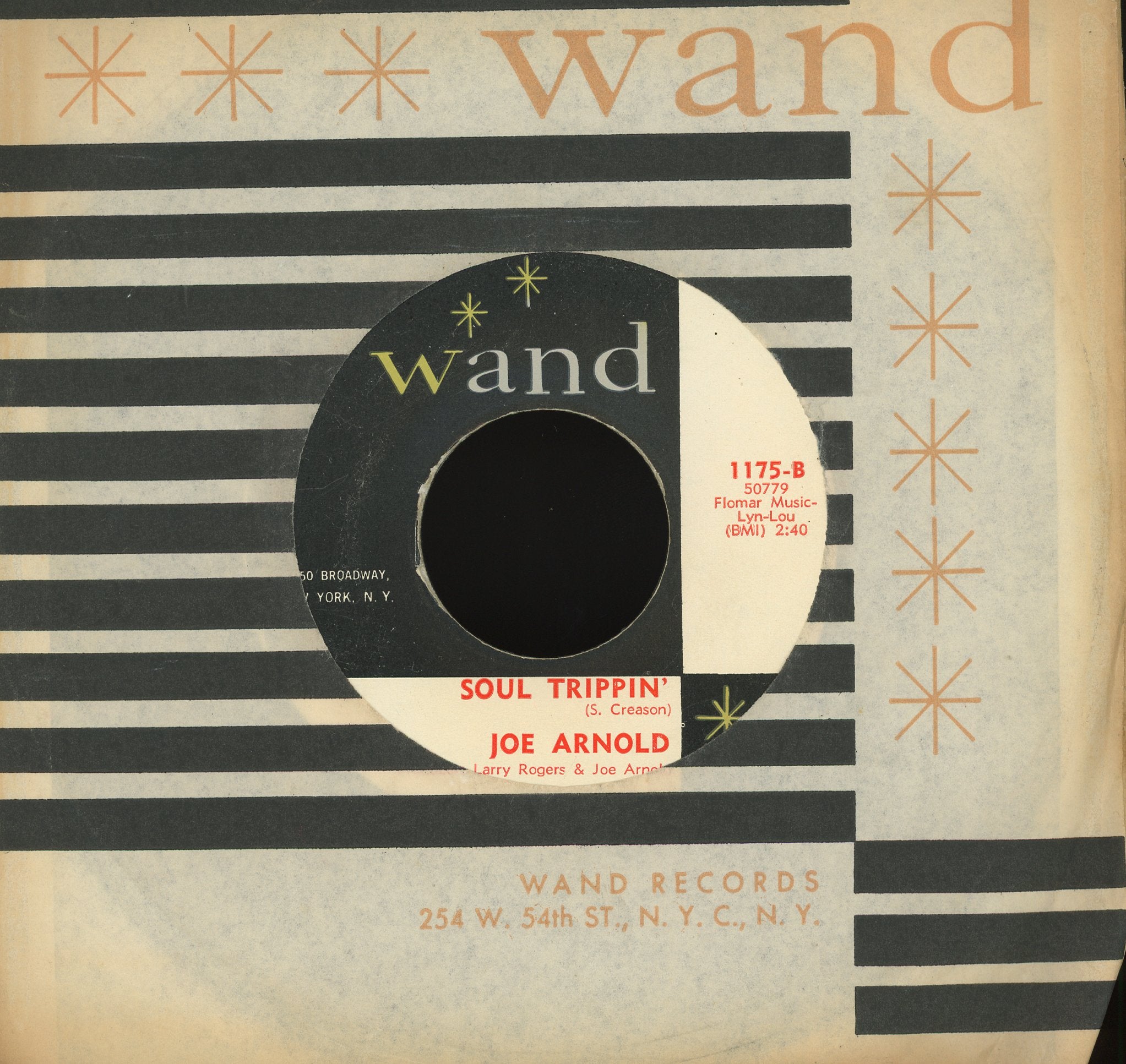 Joe Arnold - Share Your Love With Me / Soul Trippin' on Wand Soul 45