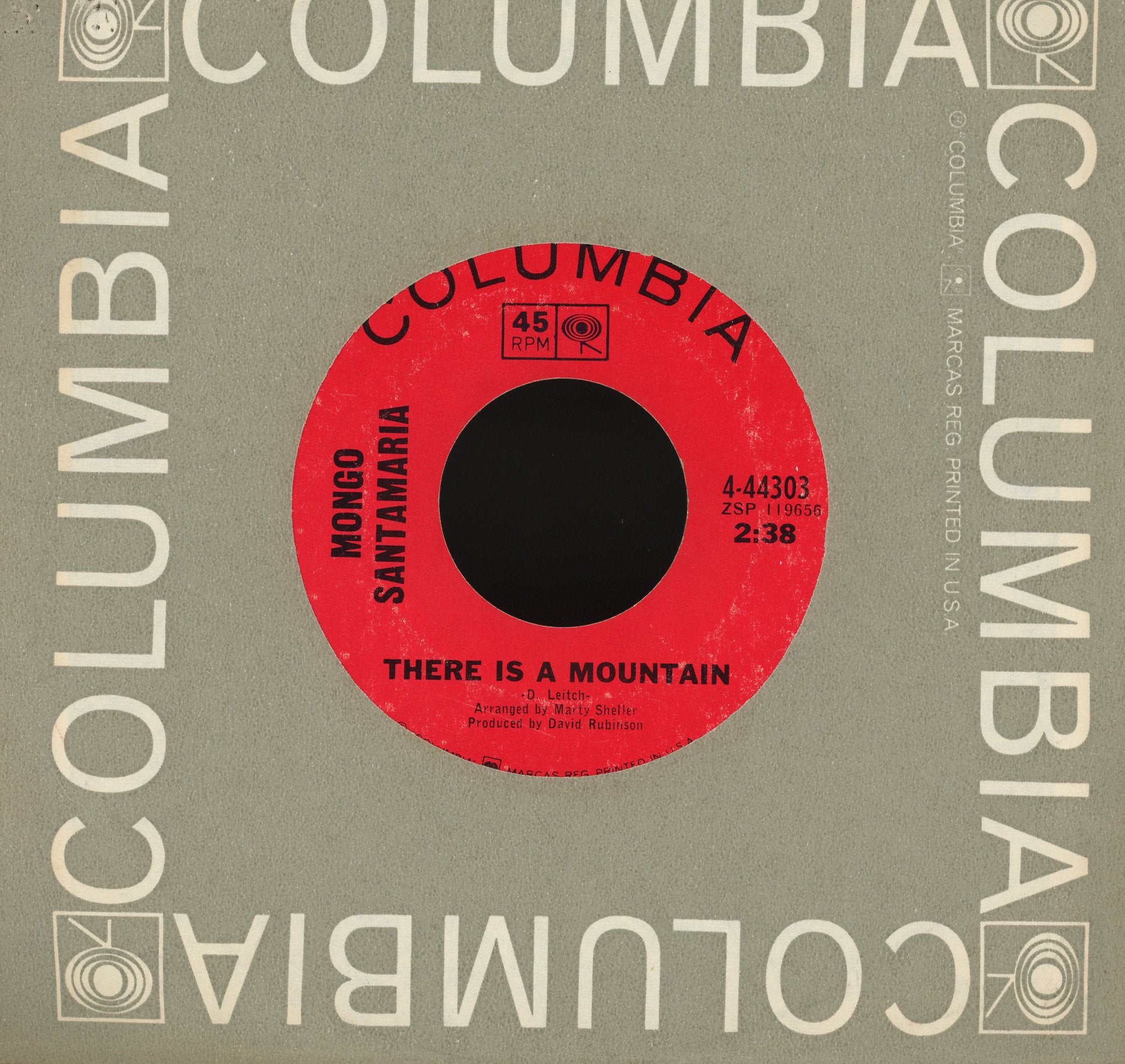 Mongo Santamaria - There Is A Mountain / Funny Man on Columbia Jazz Funk 45