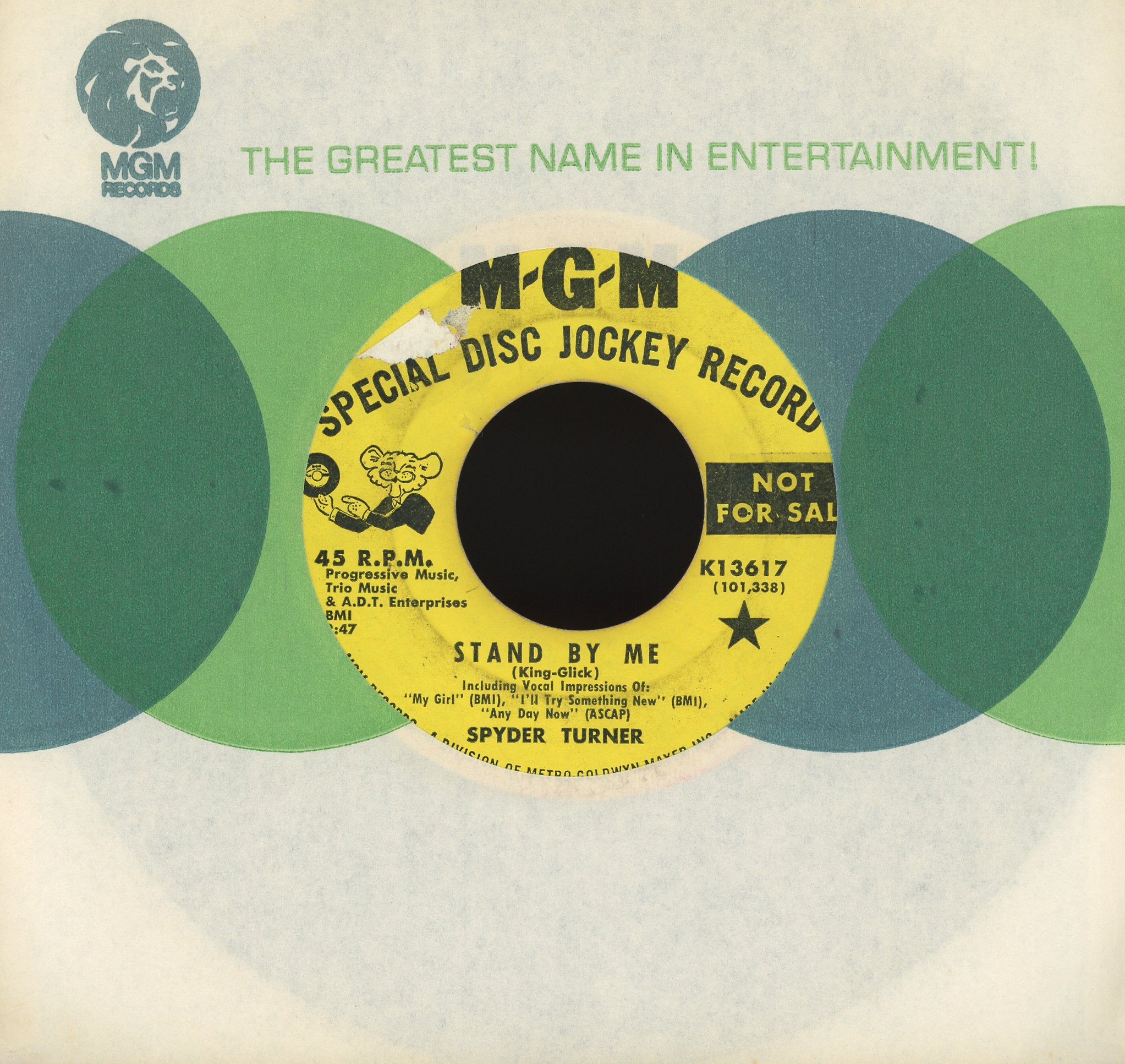 Spyder Turner - Stand By Me on MGM Records Promo Soul 45