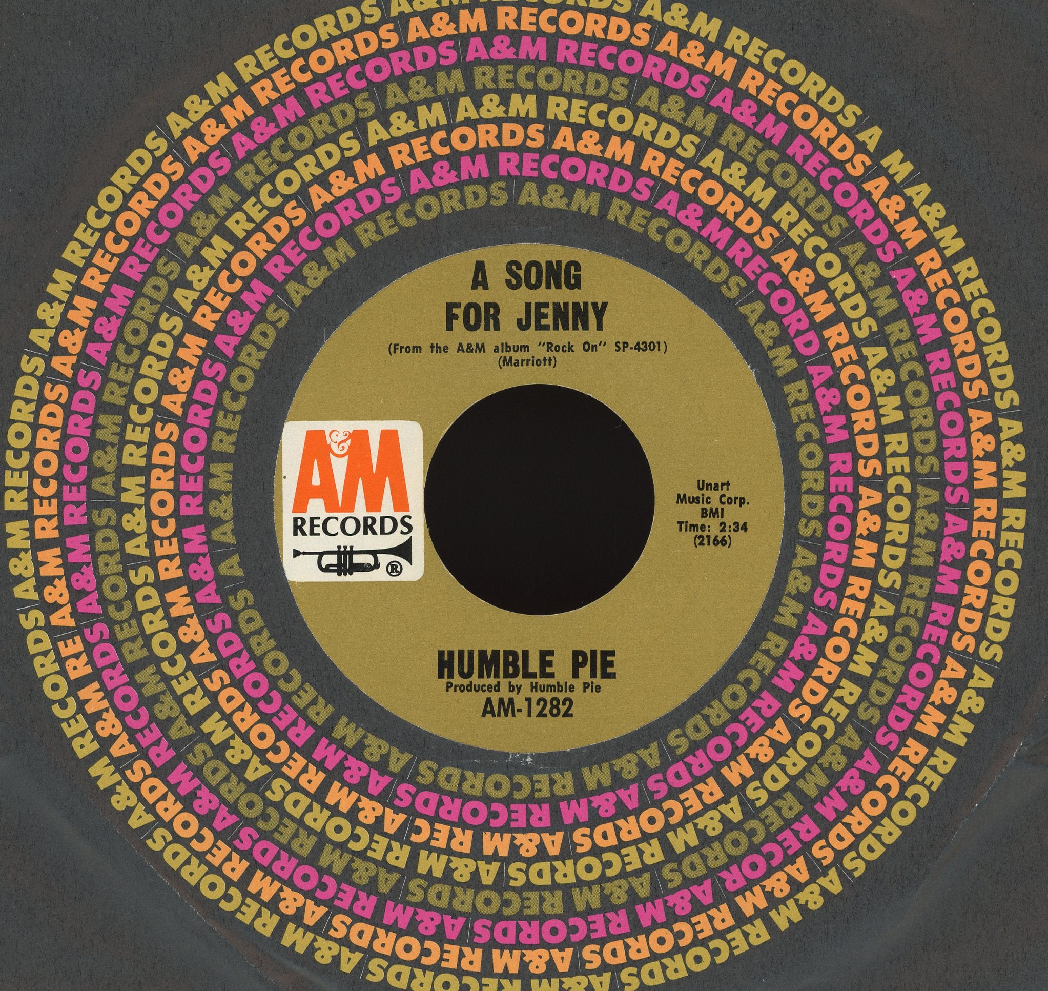 Humble Pie - I Don't Need No Doctor on A&M Records Rock 45