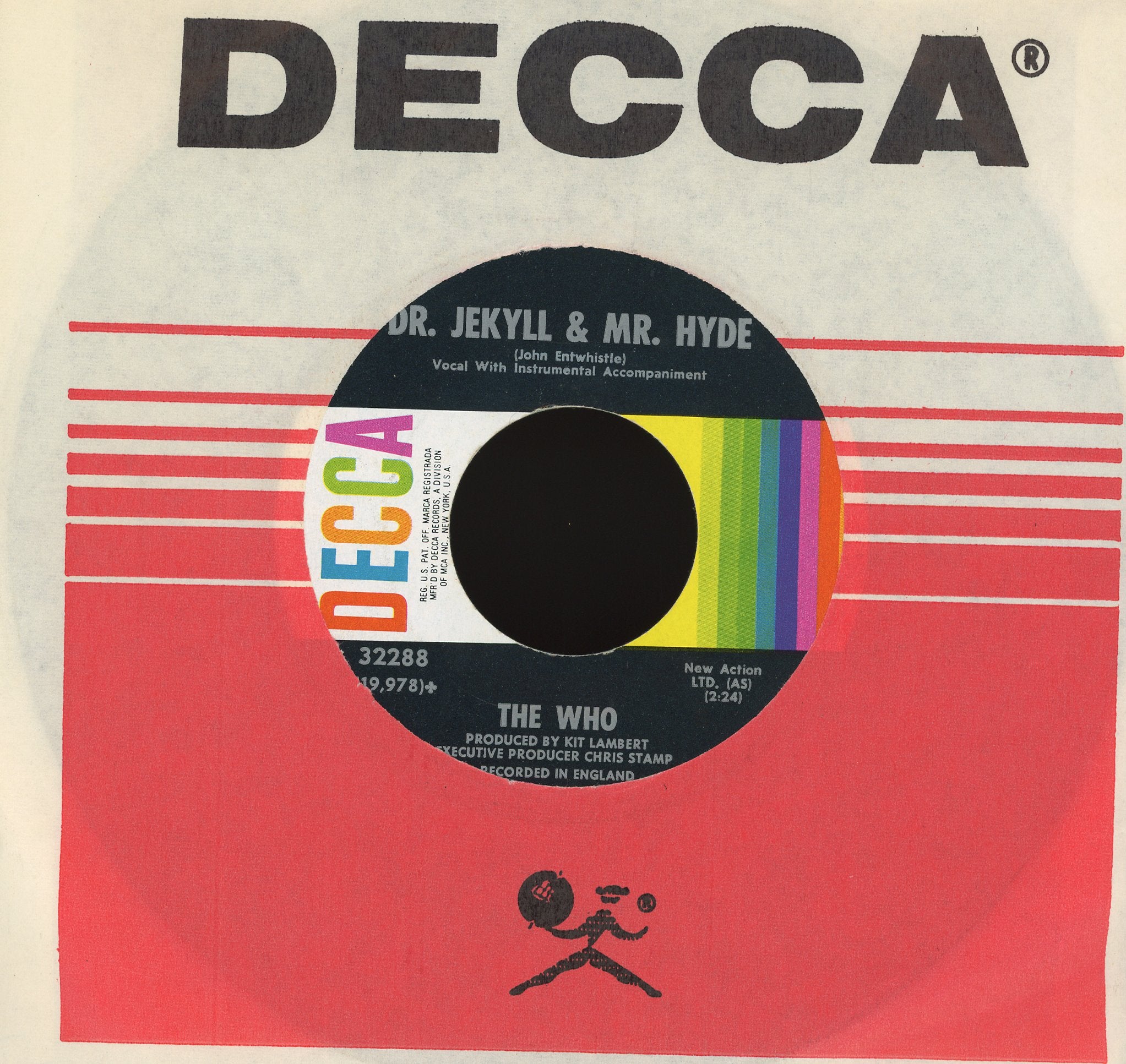 The Who - Call Me Lightning / Dr. Jekyll & Mr. Hyde on Decca Rock 45