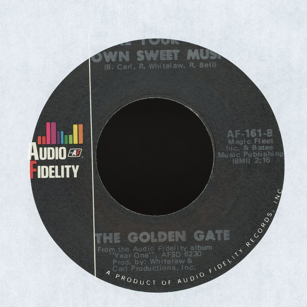 The Golden Gate - Diane / Make Your Own Sweet Music on Audio Fidelity Rock 45