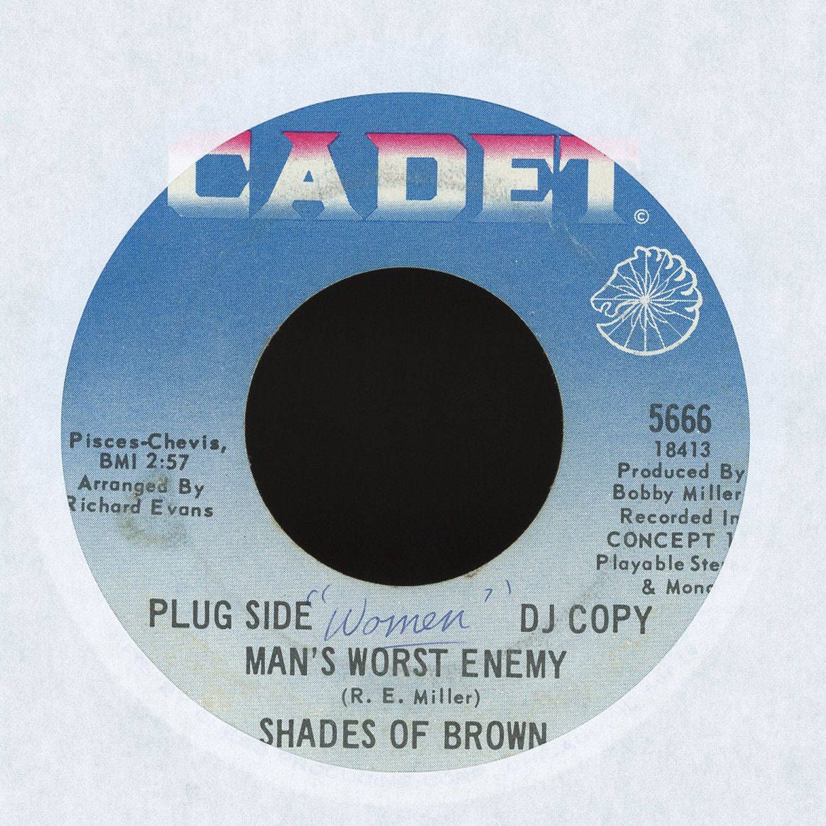 Shades Of Brown - Man's Worst Enemy on Cadet Soul 45