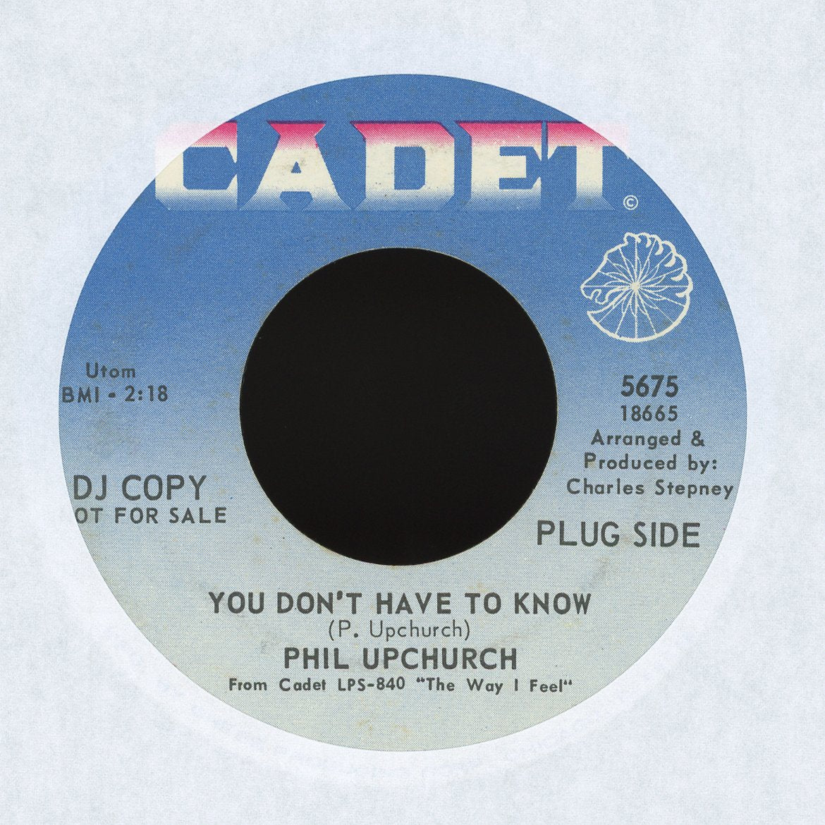 Phil Upchurch - You Don't Have To Know / Softly Promo Soul 45