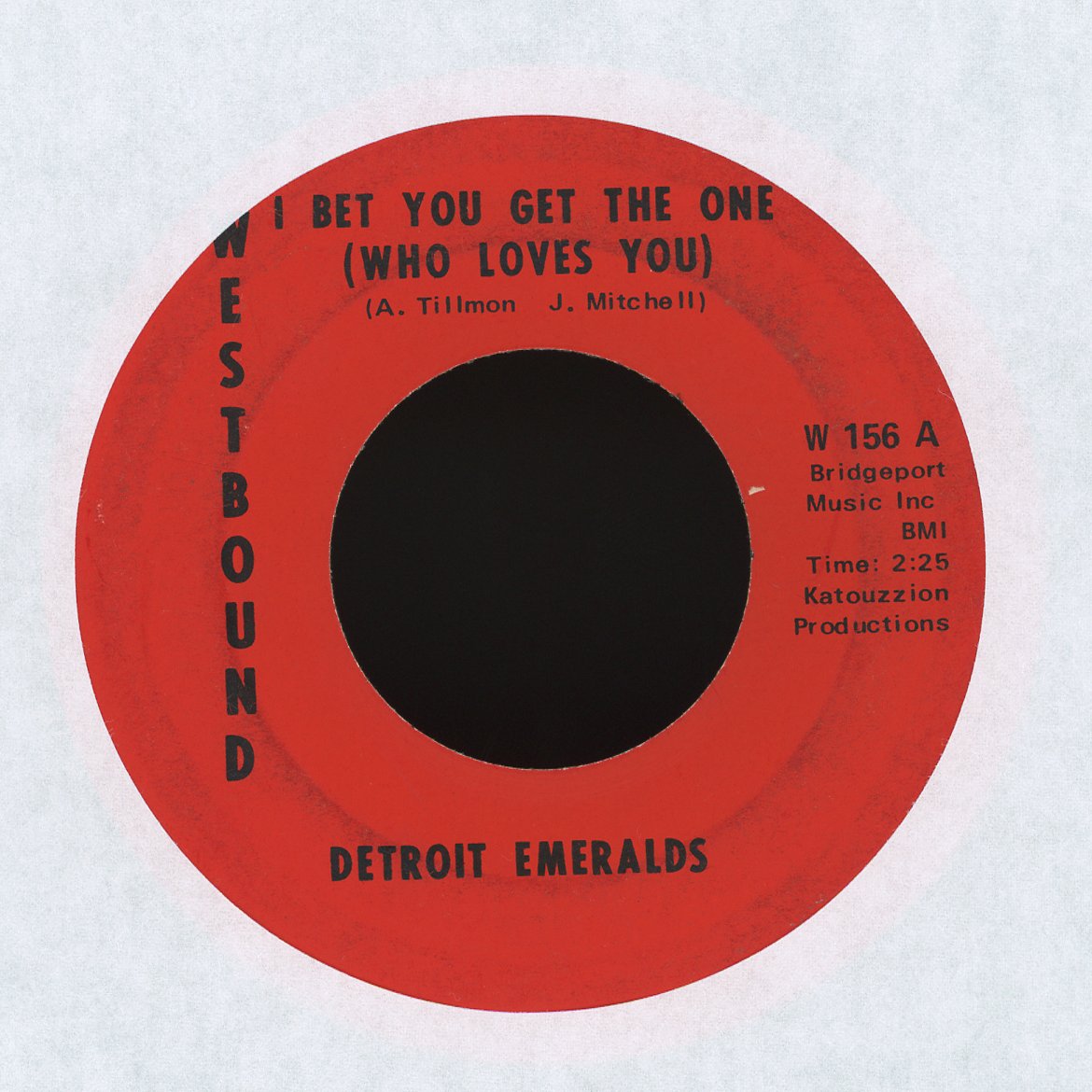 Detroit Emeralds - I Bet You Get The One (Who Loves You) / If I Lose Your Love on Westbound Records Funk Soul 45