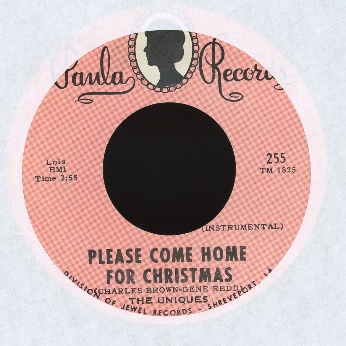 The Uniques - Please Come Home For Christmas on Paula Records Christmas 45