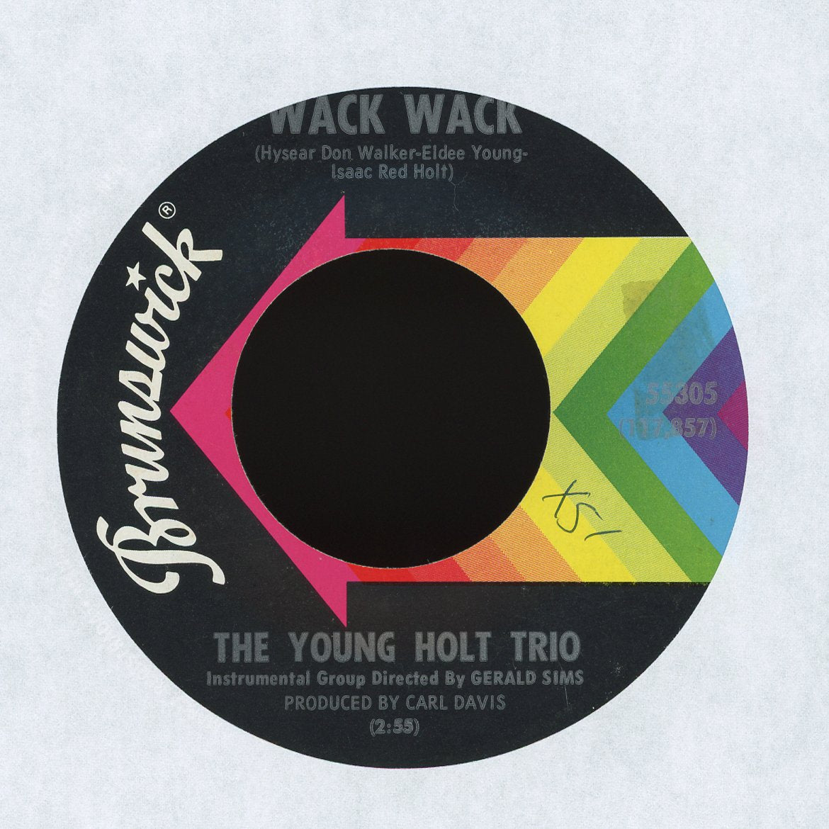 Young Holt Trio - Wack Wack / This Little Light Of Mine on Brunswick Mod Jazz 45