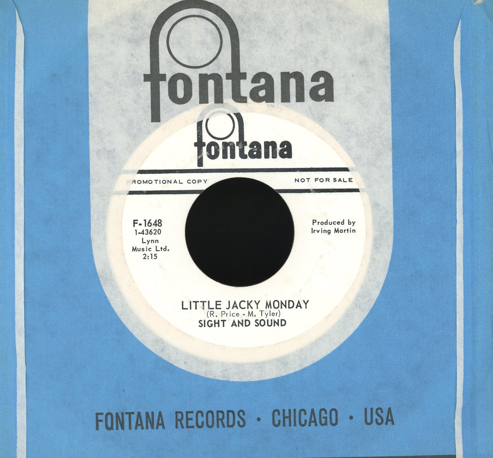 Sight And Sound - Alley, Alley on Fontana Promo Rock 45