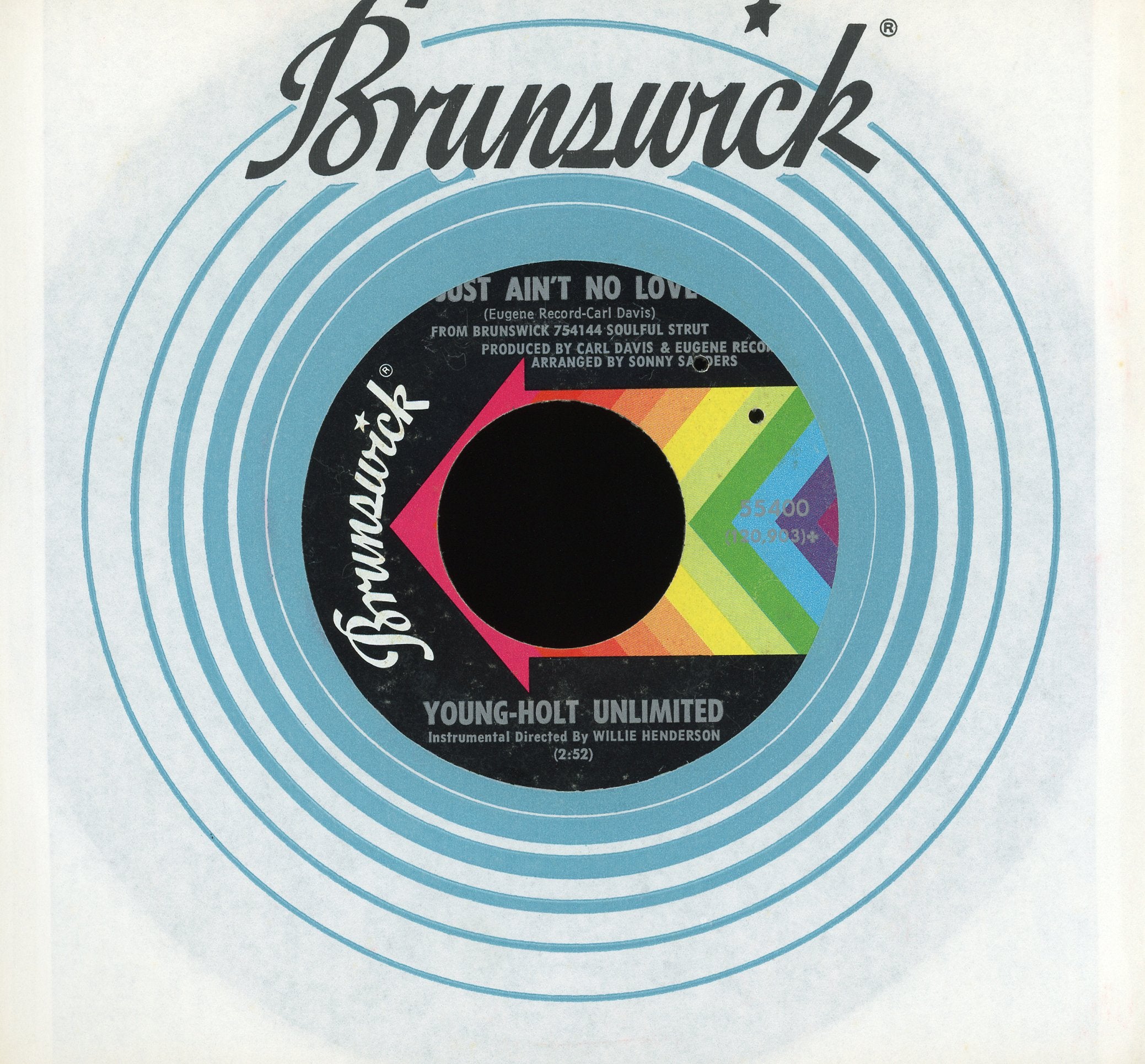 Young Holt Unlimited - Who's Making Love / Just Ain't No Love on Brunswick Soul Jazz 45