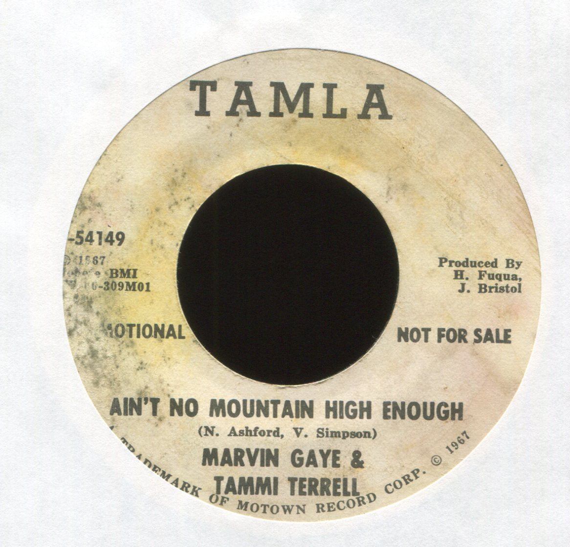 Marvin Gaye - Ain't No Mountain High Enough on Tamla Promo Northern Soul 45