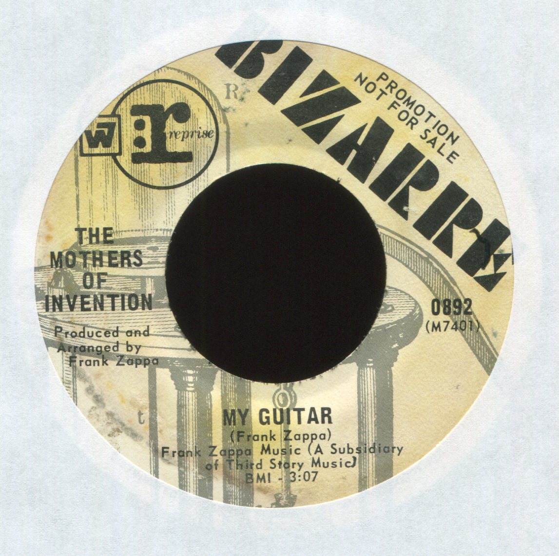 The Mothers - My Guitar on Bizarre Promo 45