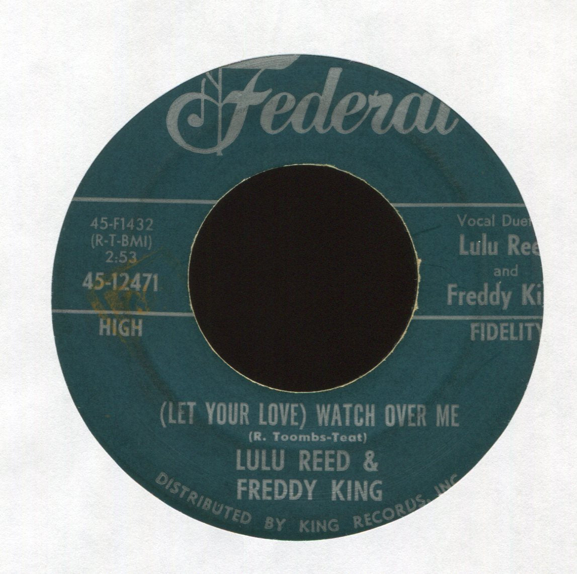 Lula Reed & Freddy King - You Can't Hide on Federal R&B 45