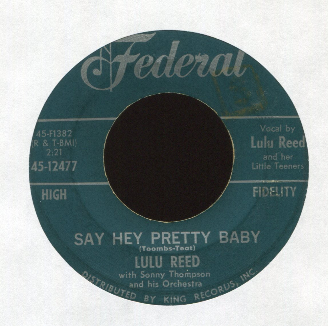 Lula Reed - It's Easy, Child on Federal R&B Popcorn 45