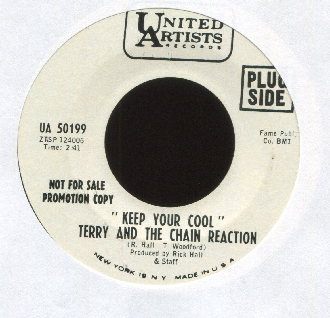 Terry & The Chain Reaction - Keep Your Cool on UA Promo Garage 45