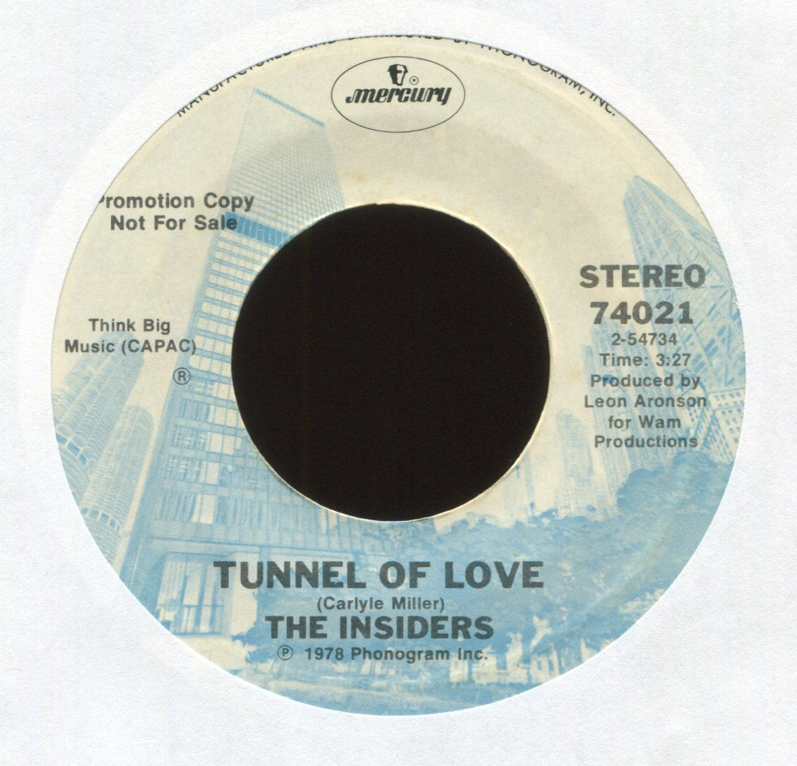 The Insiders - Tunnel Of Love on Mercury 70s Soul 45