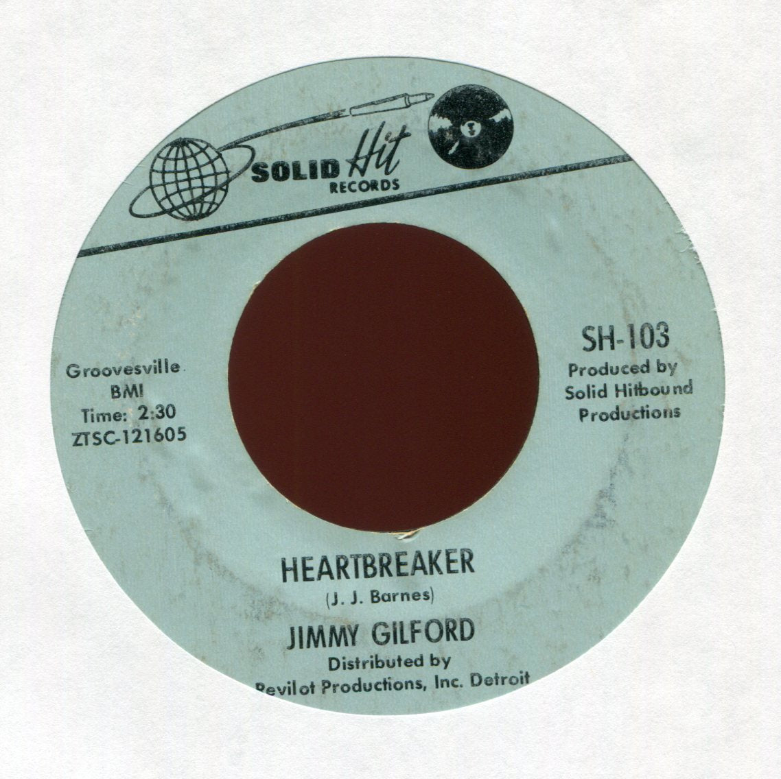 Jimmy Gilford - Heartbreaker on Solid Hit Northern Soul 45