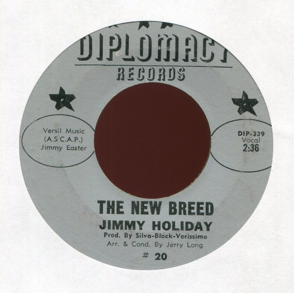 Jimmy Holiday - The New Breed on Diplomat Northern Soul 45