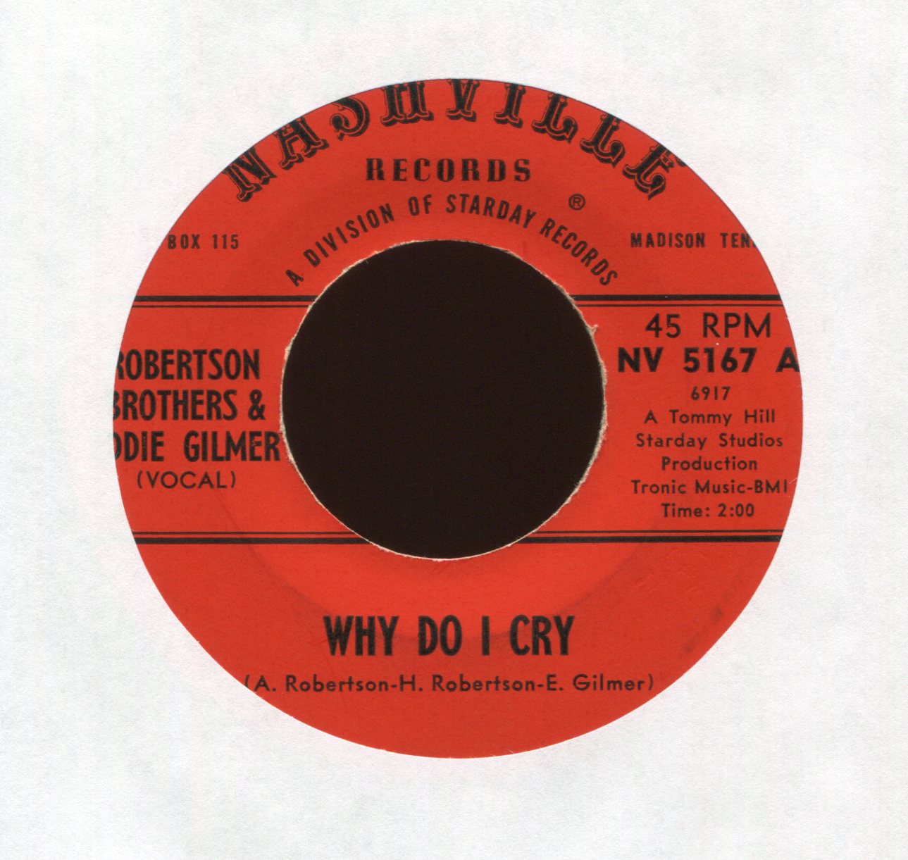 Robertson Brothers & Eddie Gilmer - Poison Love on Nashville Rockabilly Bop 45