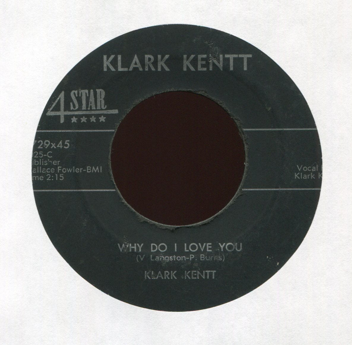 Klark Kentt - Superman on 4 Star Rockabilly 45