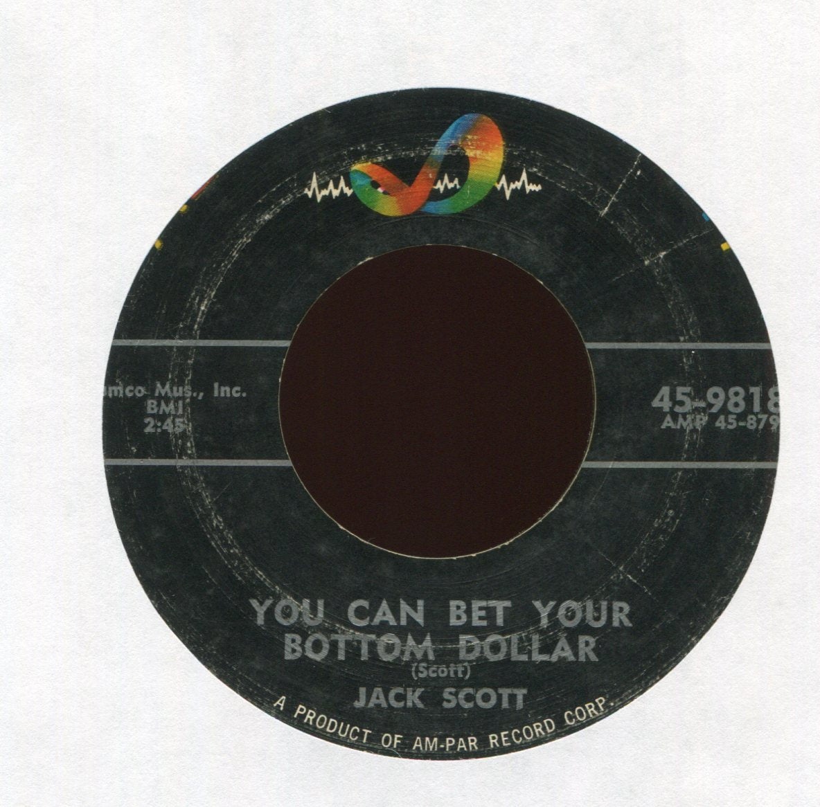 Jack Scott - Baby, She's Gone on ABC Paramount Rockabilly 45