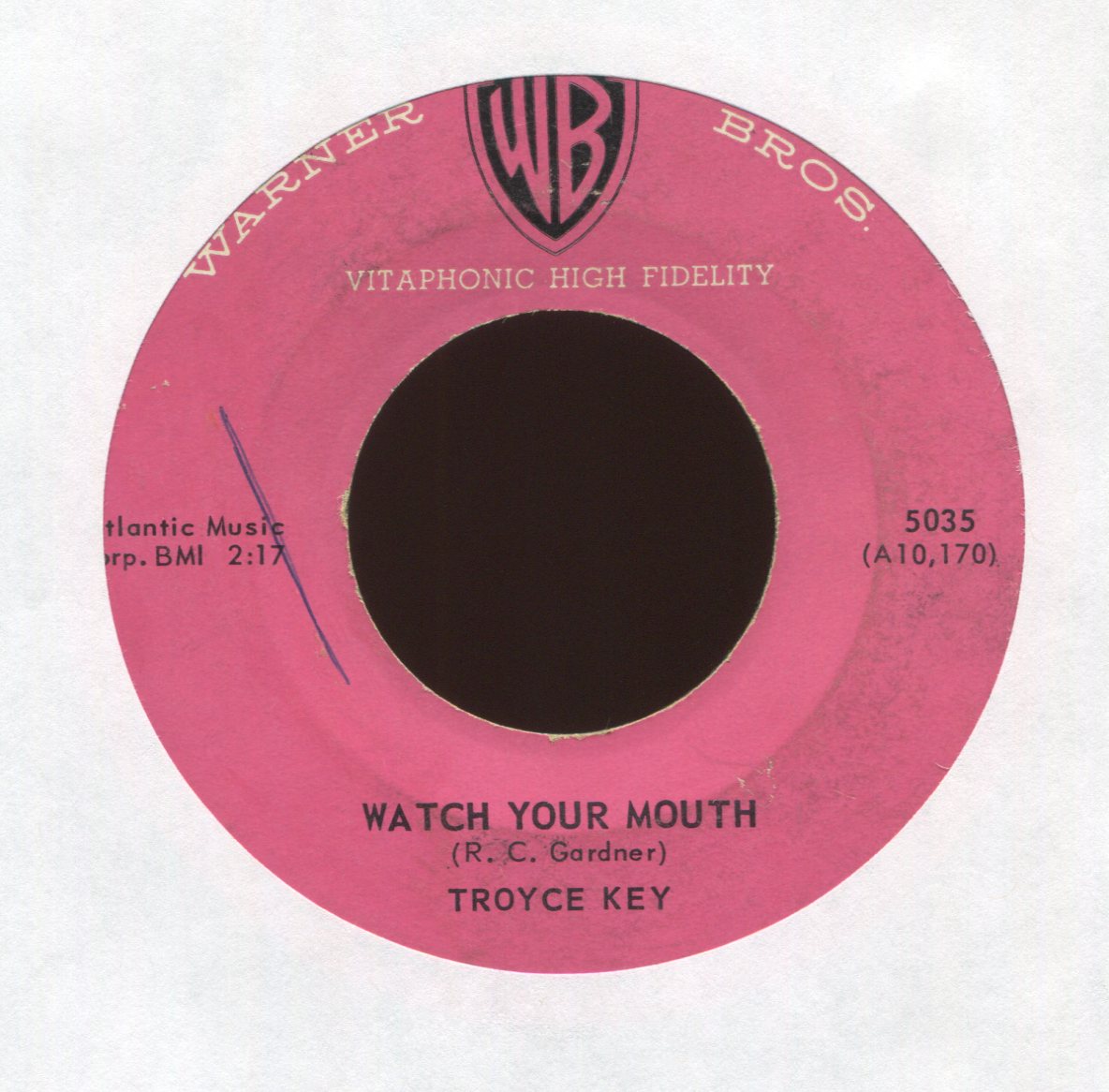 Troyce Key - Watch Your Mouth on WB Rockabilly 45