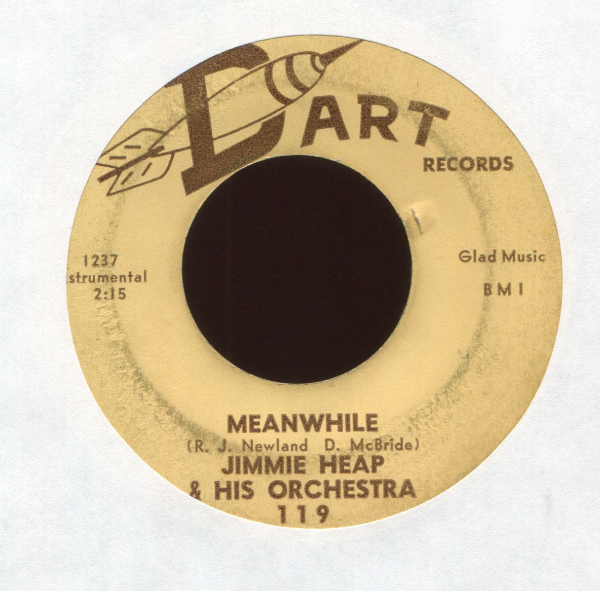 Jimmie Heap And His Orchestra - Gismo on Dart Instro Rockabilly Surf Mad Mike 45