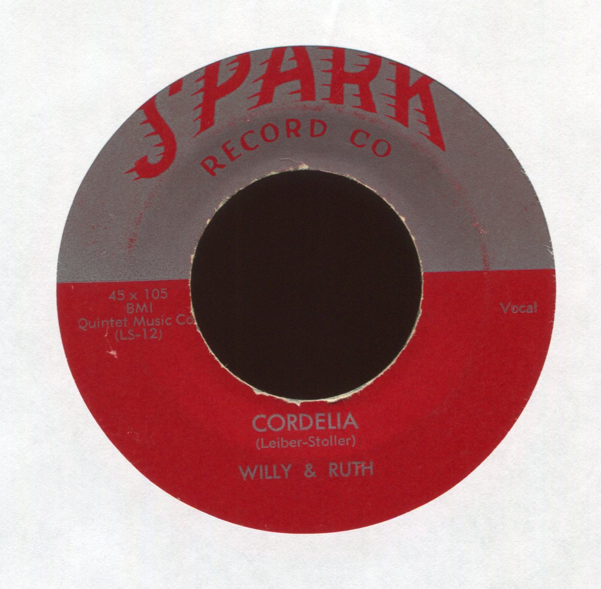 Willy & Ruth - Love Me on Spark R&B 45