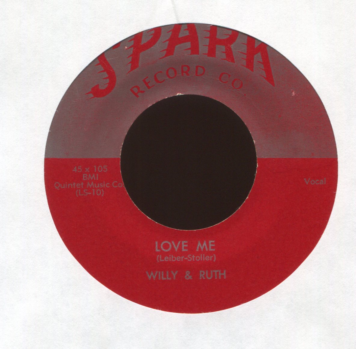 Willy & Ruth - Love Me on Spark R&B 45