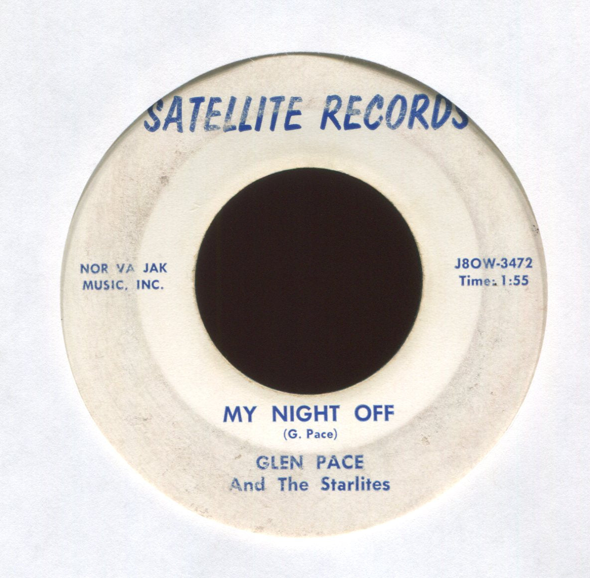 Glen Pace & The Starlites - Outer Space on Satellite Records R&B 45