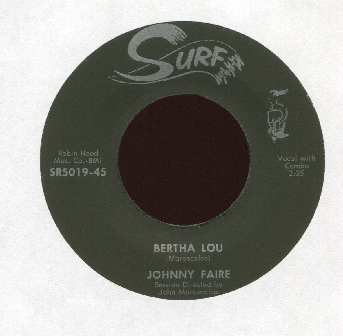 Johnny Faire - Bertha Lou on Surf Rockabilly 45