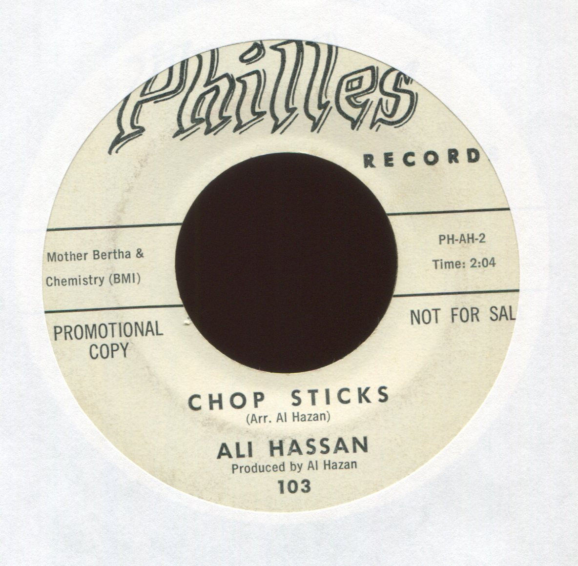 Ali Hassan- Malaguena on Philles Promo Instrumental Surf Rocker 45