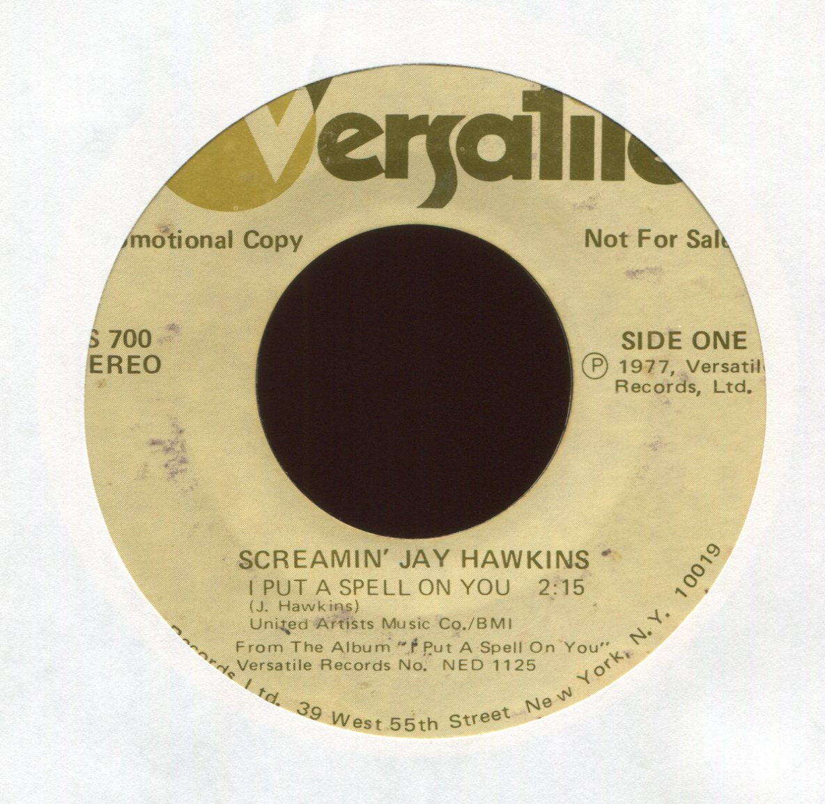 Screamin' Jay Hawkins - Africa Gone Funky on Versatile Funk 45