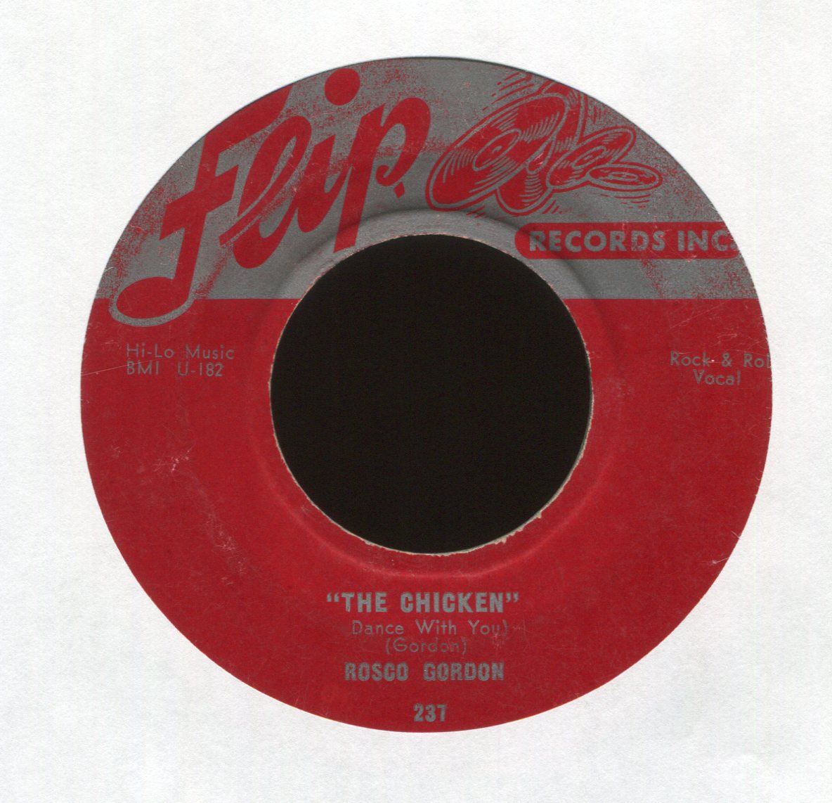 Rosco Gordon - The Chicken (Dance With You) on Flip R&B 45