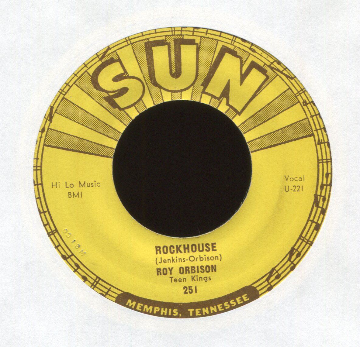 Roy Orbison - Rockhouse on Sun Rockabilly 45