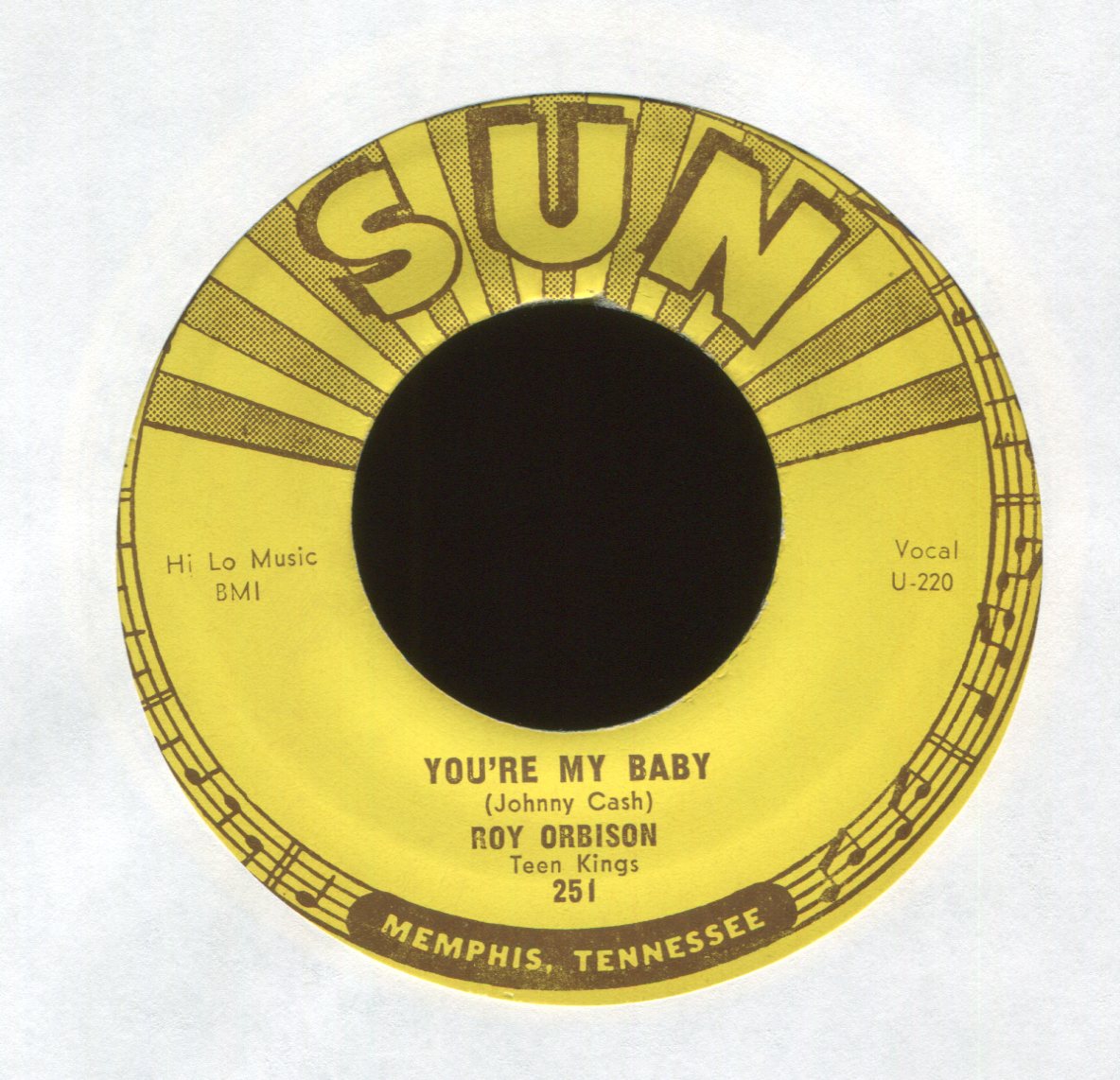 Roy Orbison - Rockhouse on Sun Rockabilly 45