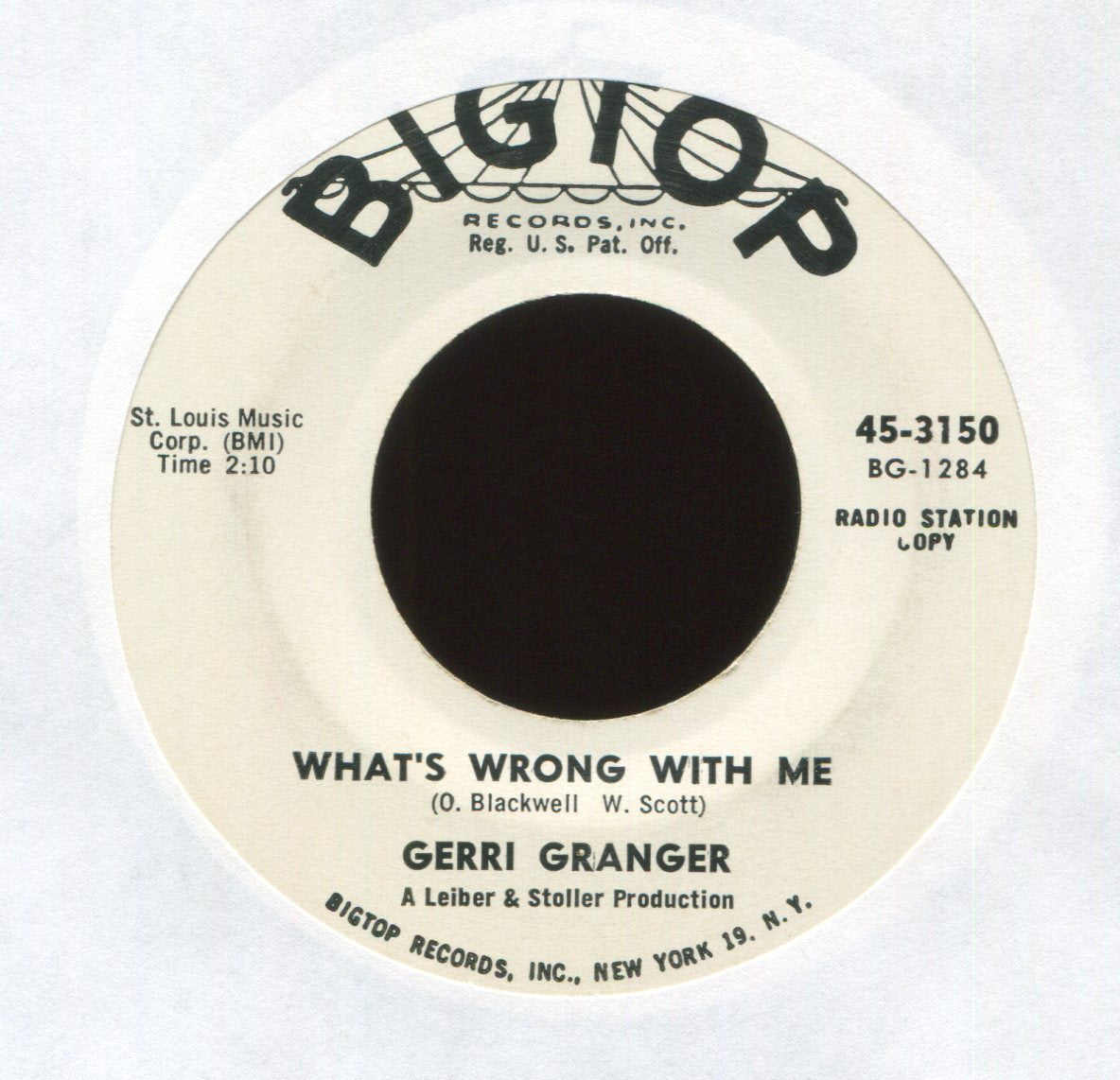 Gerri Granger - Just Tell Him Jane Said Hello on Bigtop Promo Northern Soul 45