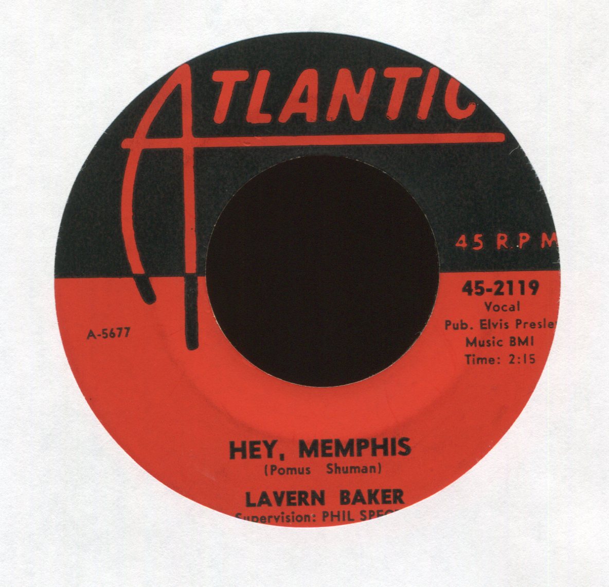 LaVern Baker - Hey, Memphis / Voodoo Voodoo on Atlantic R&B 45