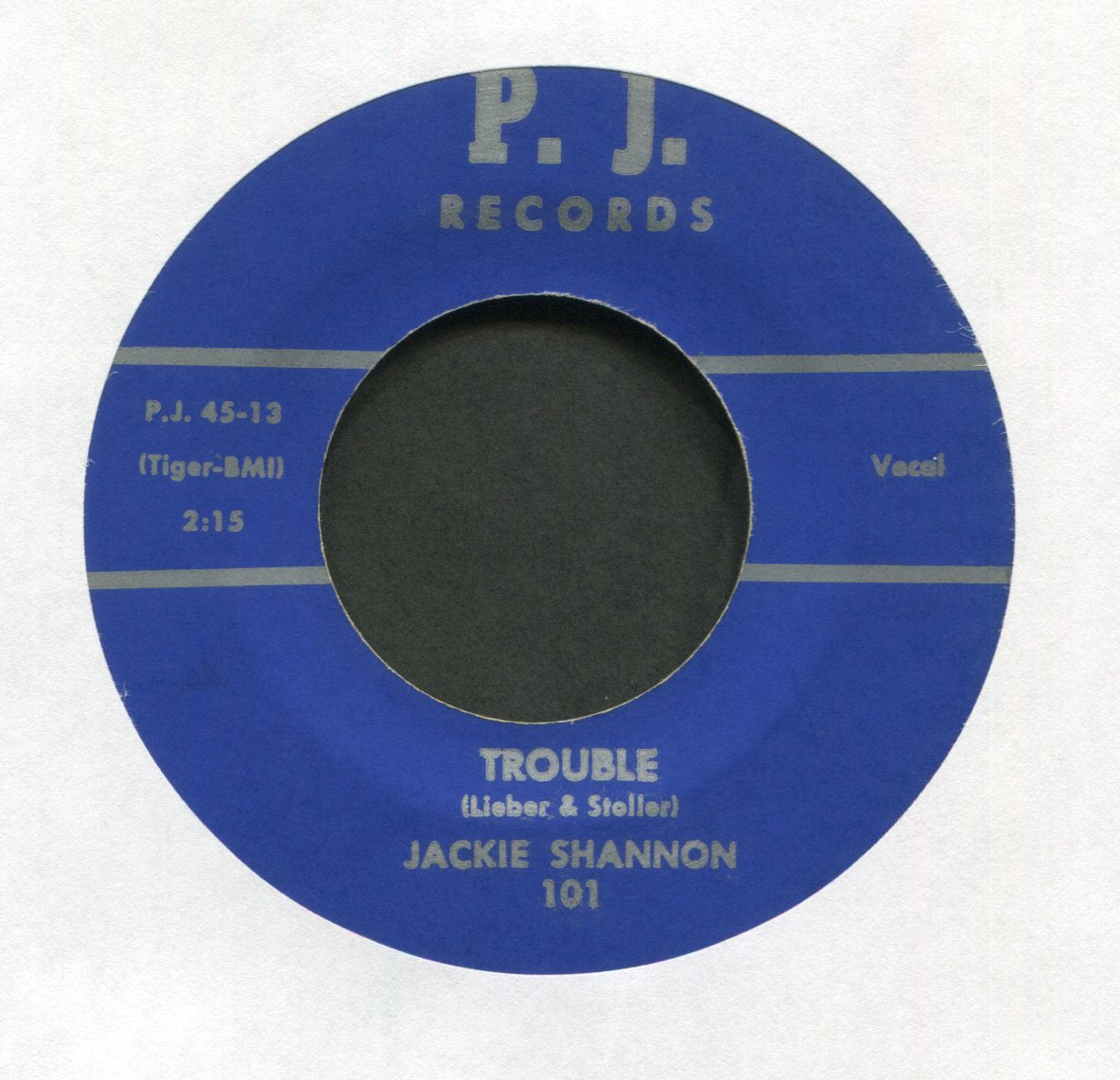 Jackie DeShannon - Trouble on P.J. Rockabilly 45