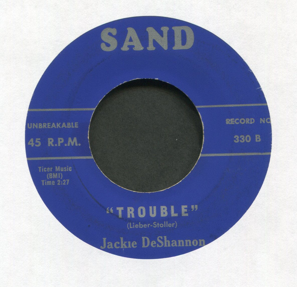 Jackie DeShannon - Trouble on Sand Rockabilly 45