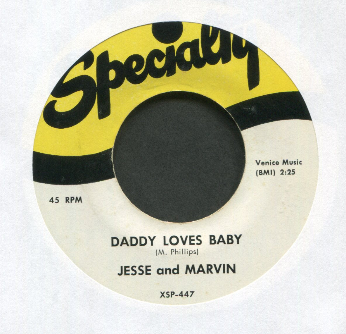 Jesse And Marvin - Dream Girl on Specialty R&B Doo Wop 45