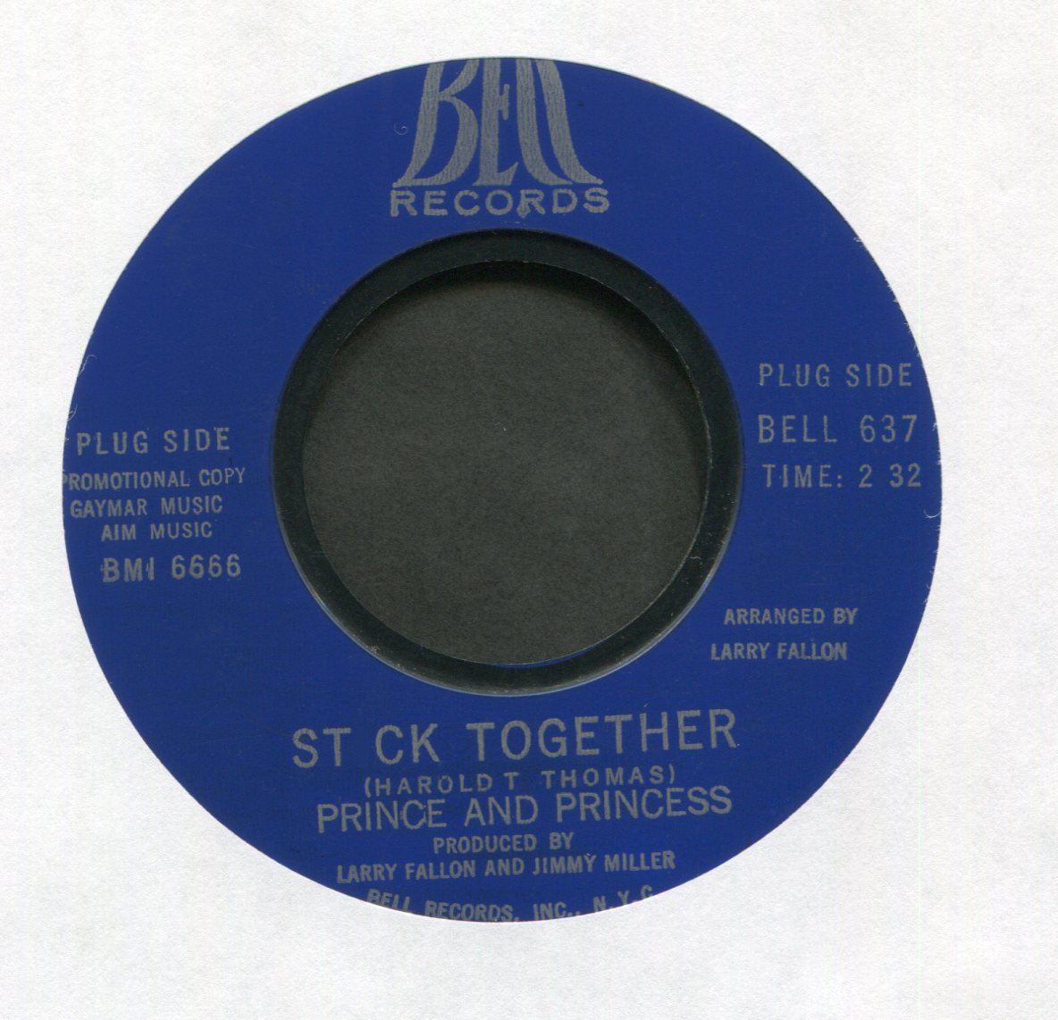 Prince And Princess - Stick Together on Bell Northern Soul 45