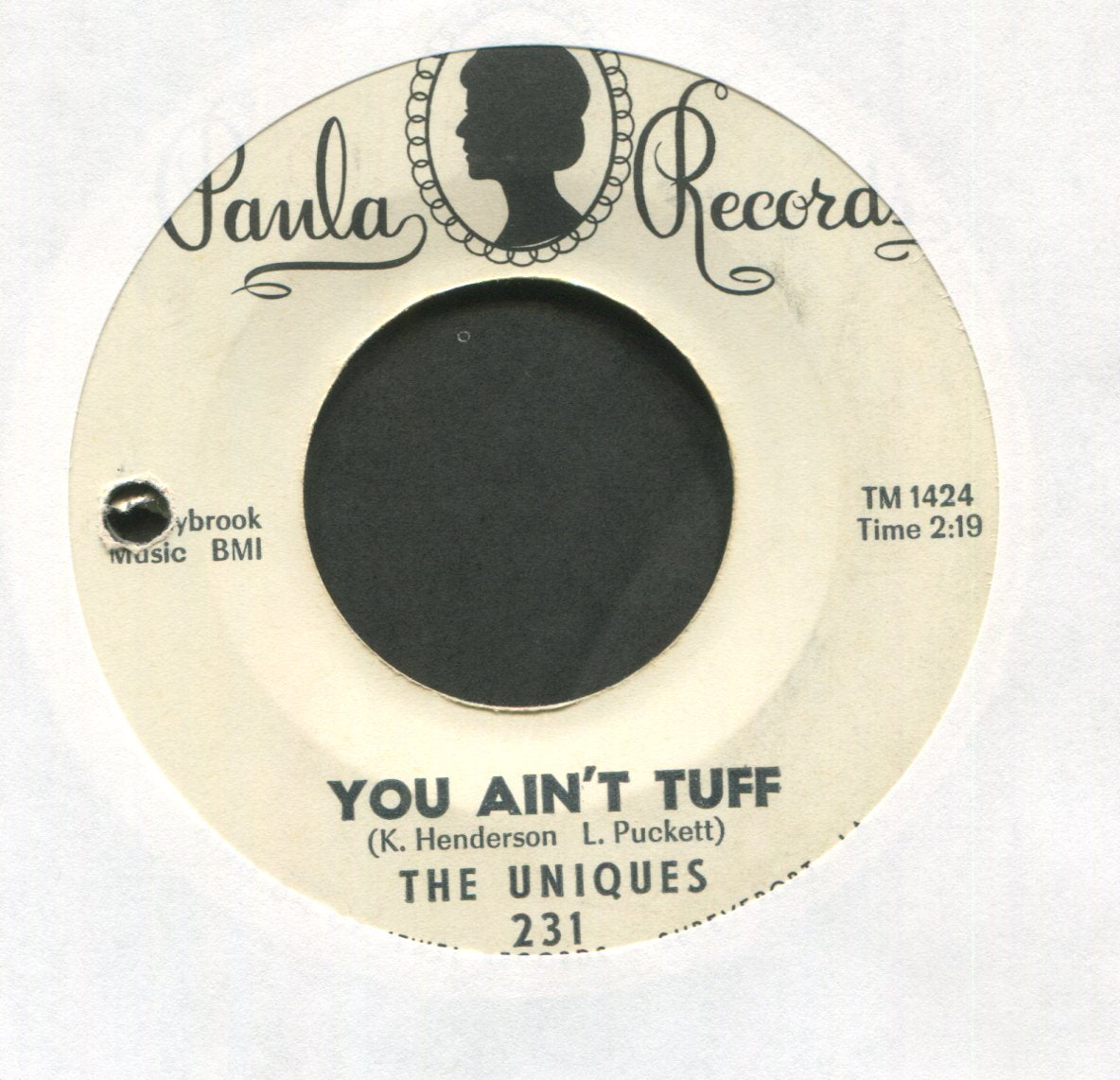 The Uniques - You Ain't Tuff on Paula Promo Garage 45