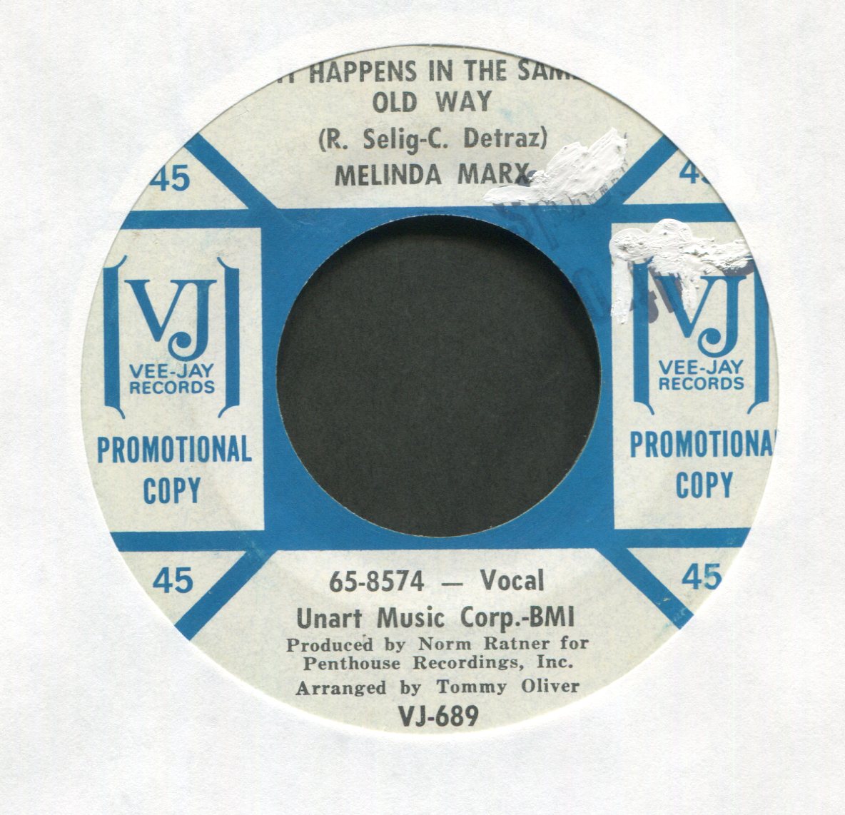 Melinda Marx - What on Vee Jay Promo Northern Soul 45