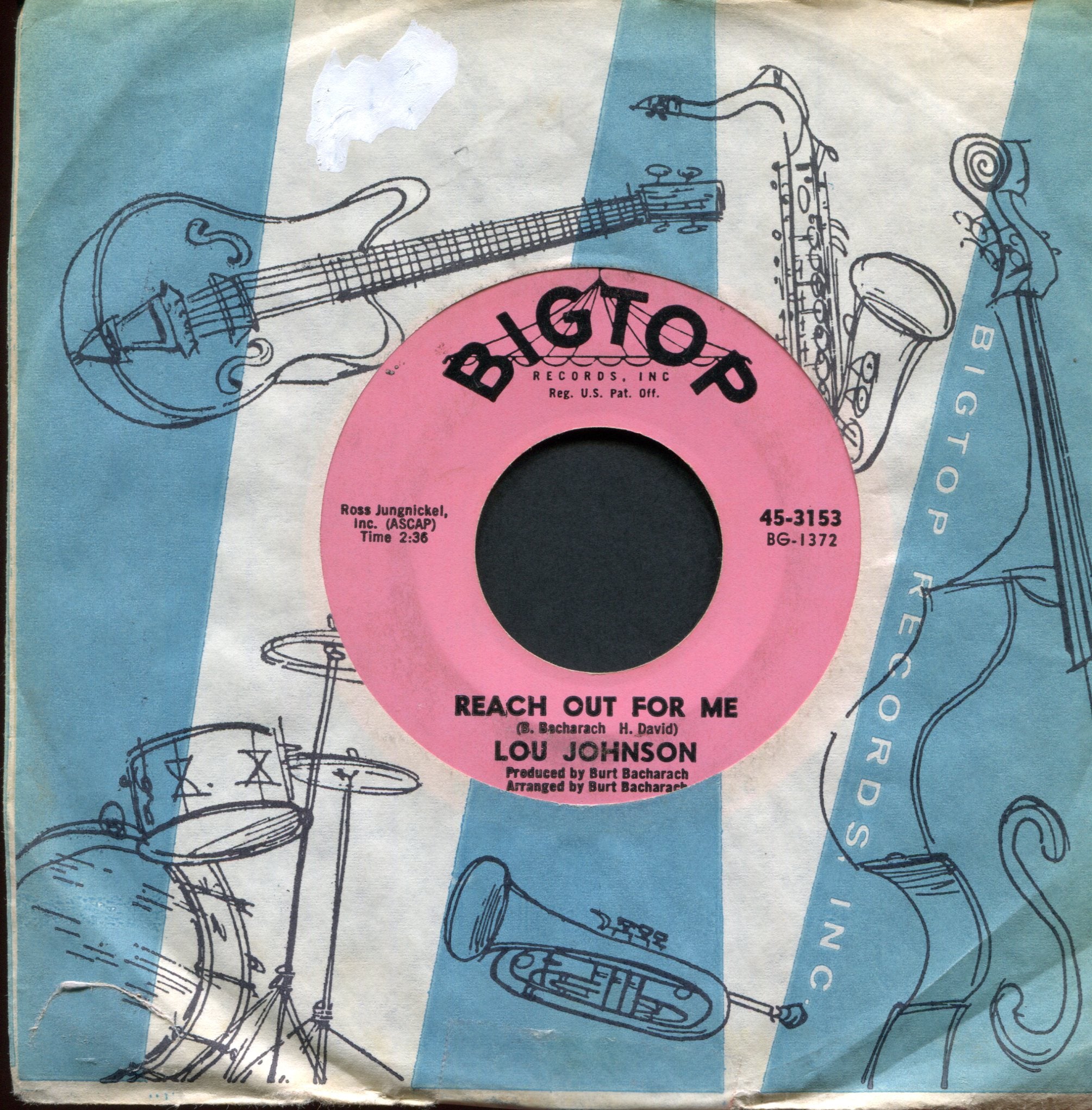 Lou Johnson - Magic Potion on Bigtop Northern Soul 45