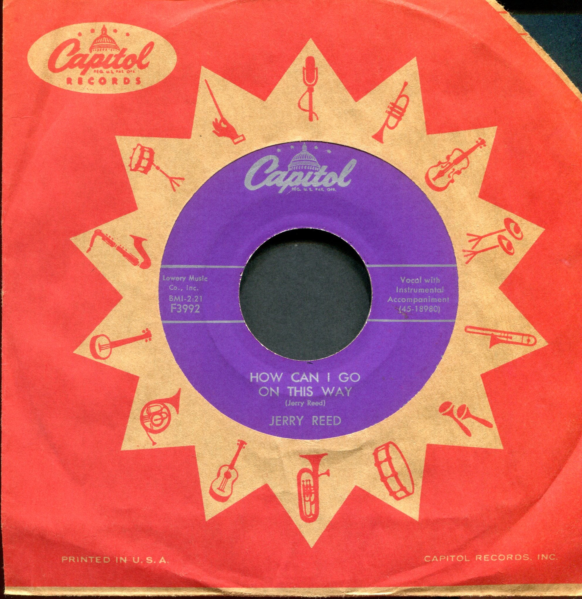 Jerry Reed - Your Money Makes You Purty on Capitol Rockabilly 45