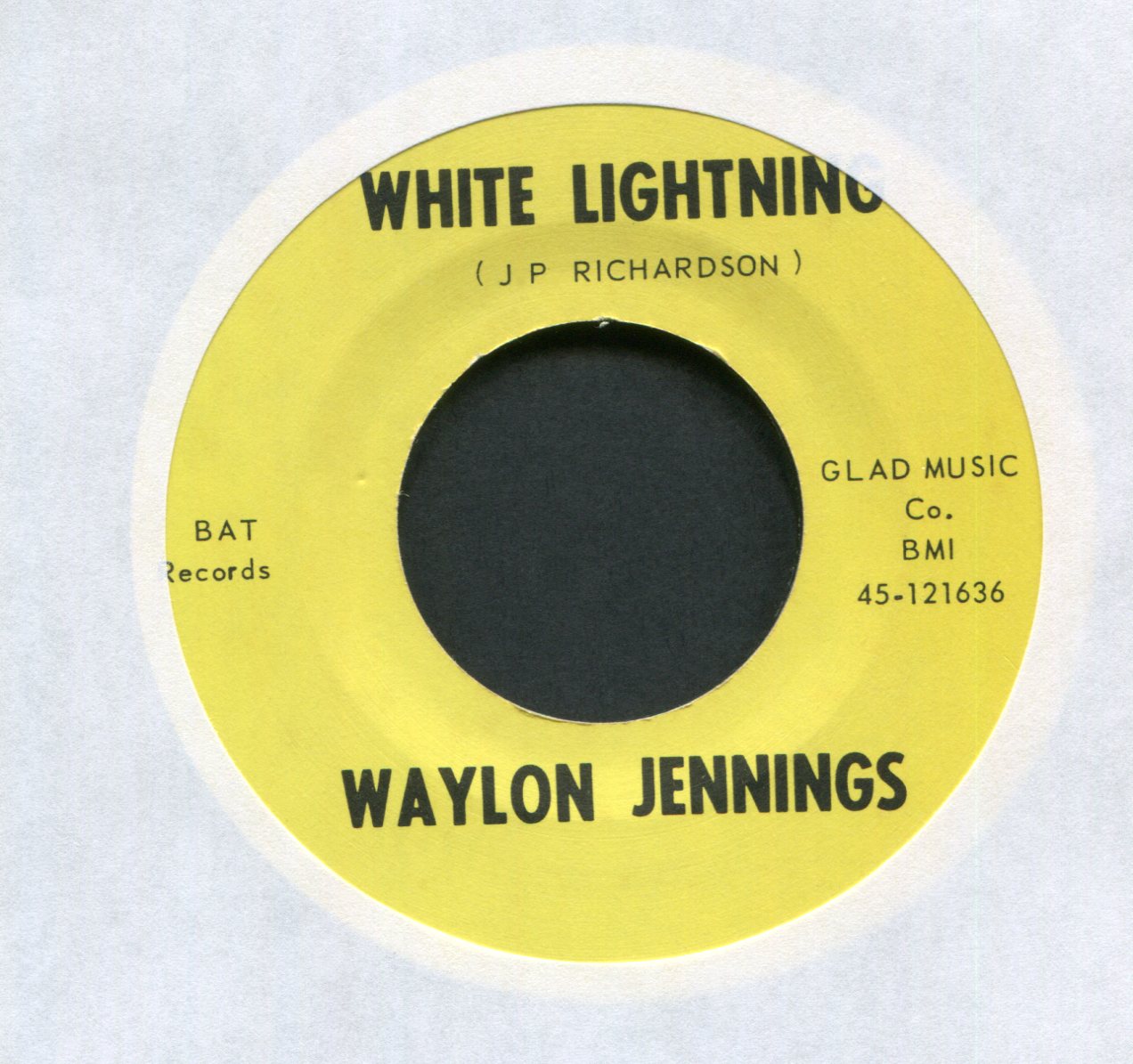 Waylon Jennings - White Lightning on Bat Rockabilly 45 Repro?