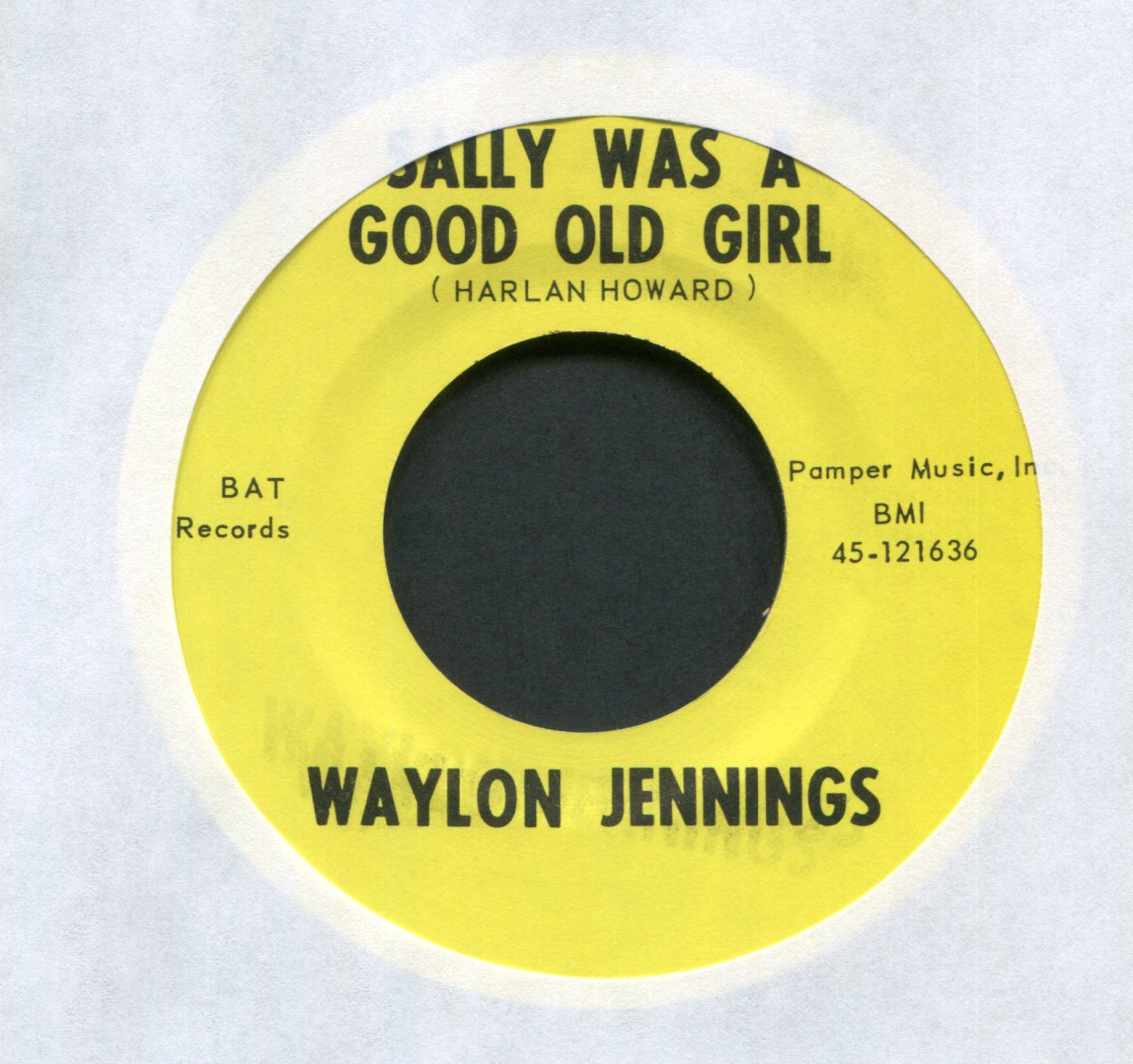 Waylon Jennings - White Lightning on Bat Rockabilly 45 Repro?