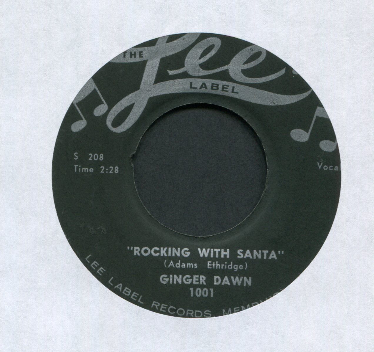 Ginger Dawn - Rocking With Santa on Lee Holiday Teen Rocker 45