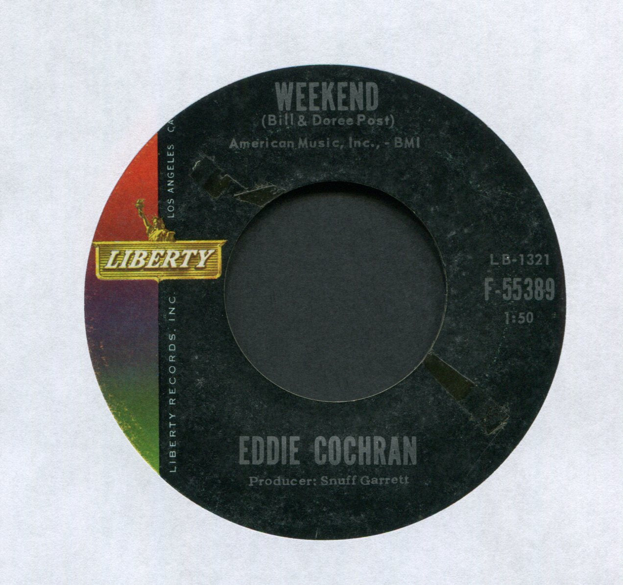 Eddie Cochran - Weekend on Liberty Rockabilly 45